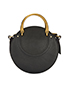 Pixie Suede Textured Shoulder Bag, back view